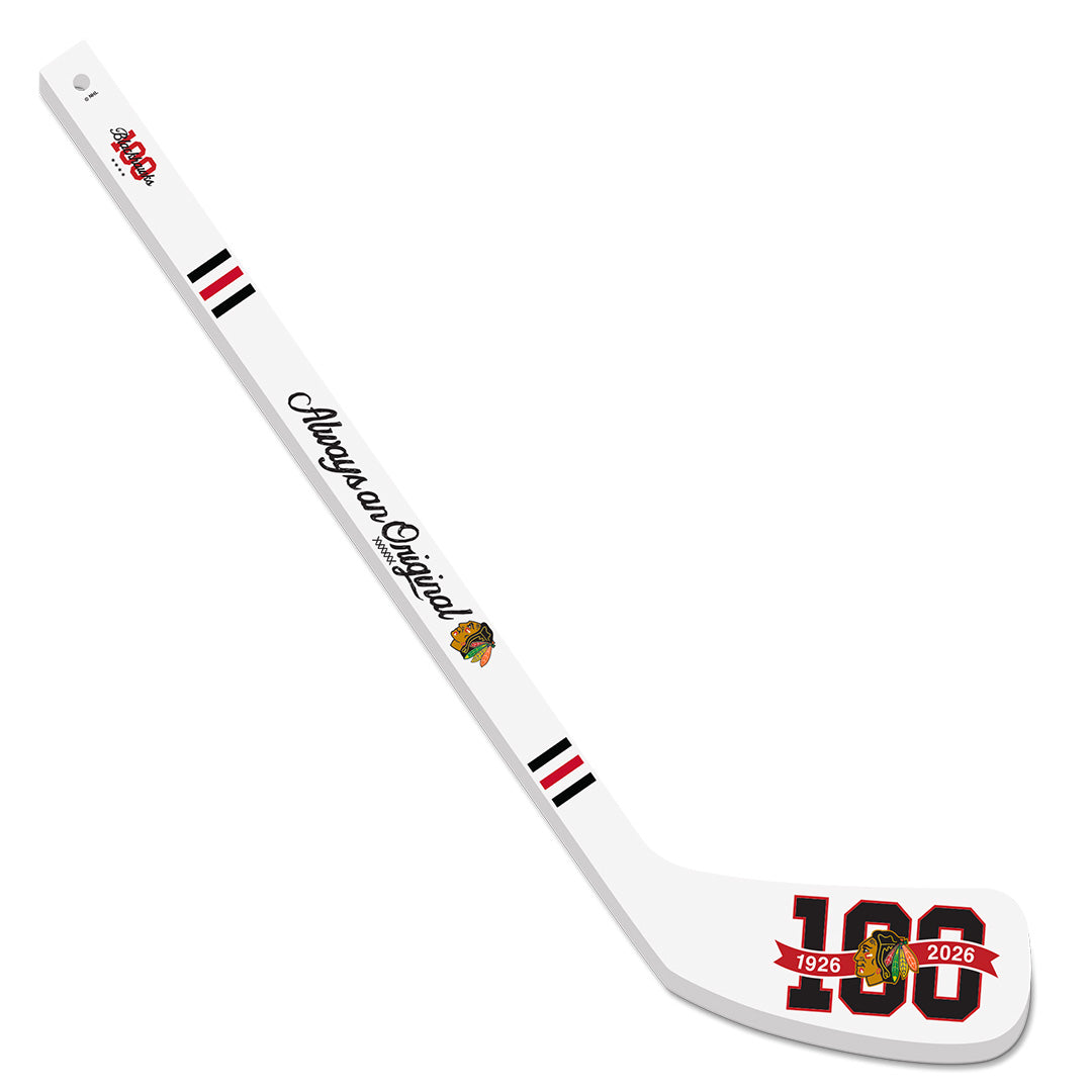 Chicago Blackhawks Centennial Mini Hockey Stick Always an Original