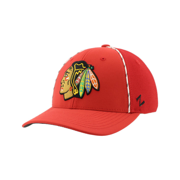 Zephyr Chicago Blackhawks Skate Lace Check It Snapback