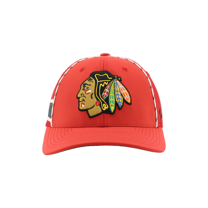 Zephyr Chicago Blackhawks Skate Lace Check It Snapback