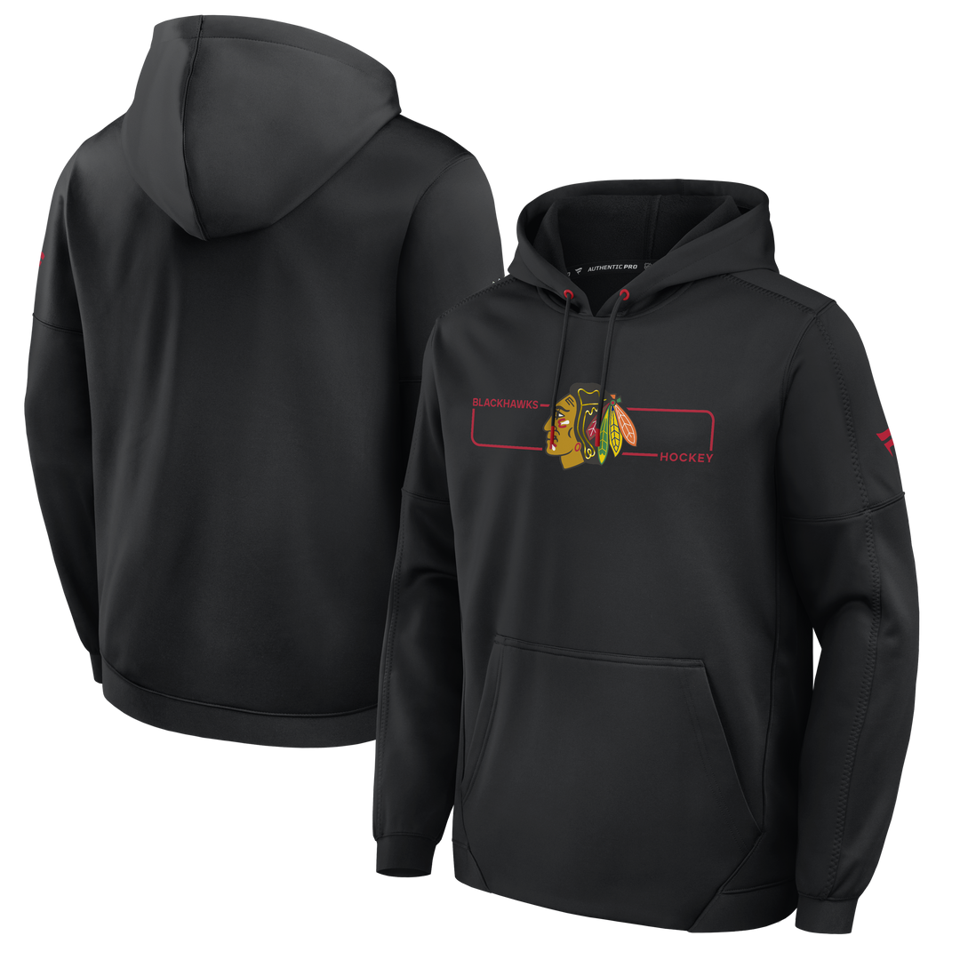 Fanatics Chicago Blackhawks Authentic Pro Rink Fleece Pullover Hoodie