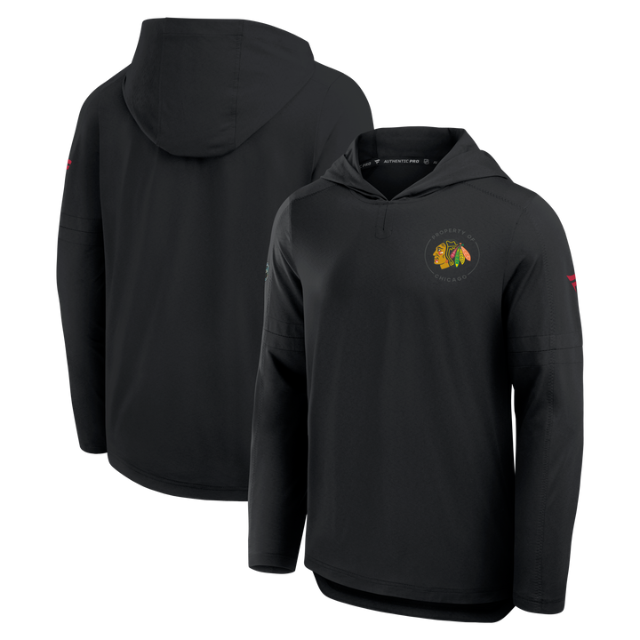 Fanatics Chicago Blackhawks Authentic Pro Train Lightweight Hoodie