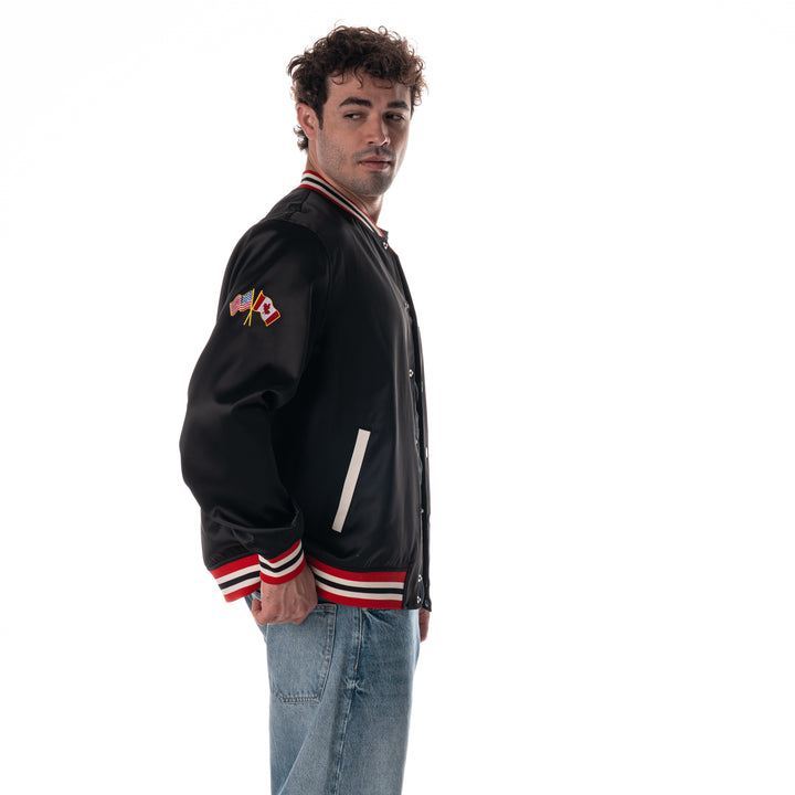 Wild Collective Chicago Blackhawks 1937-38 Champs Satin Bomber
