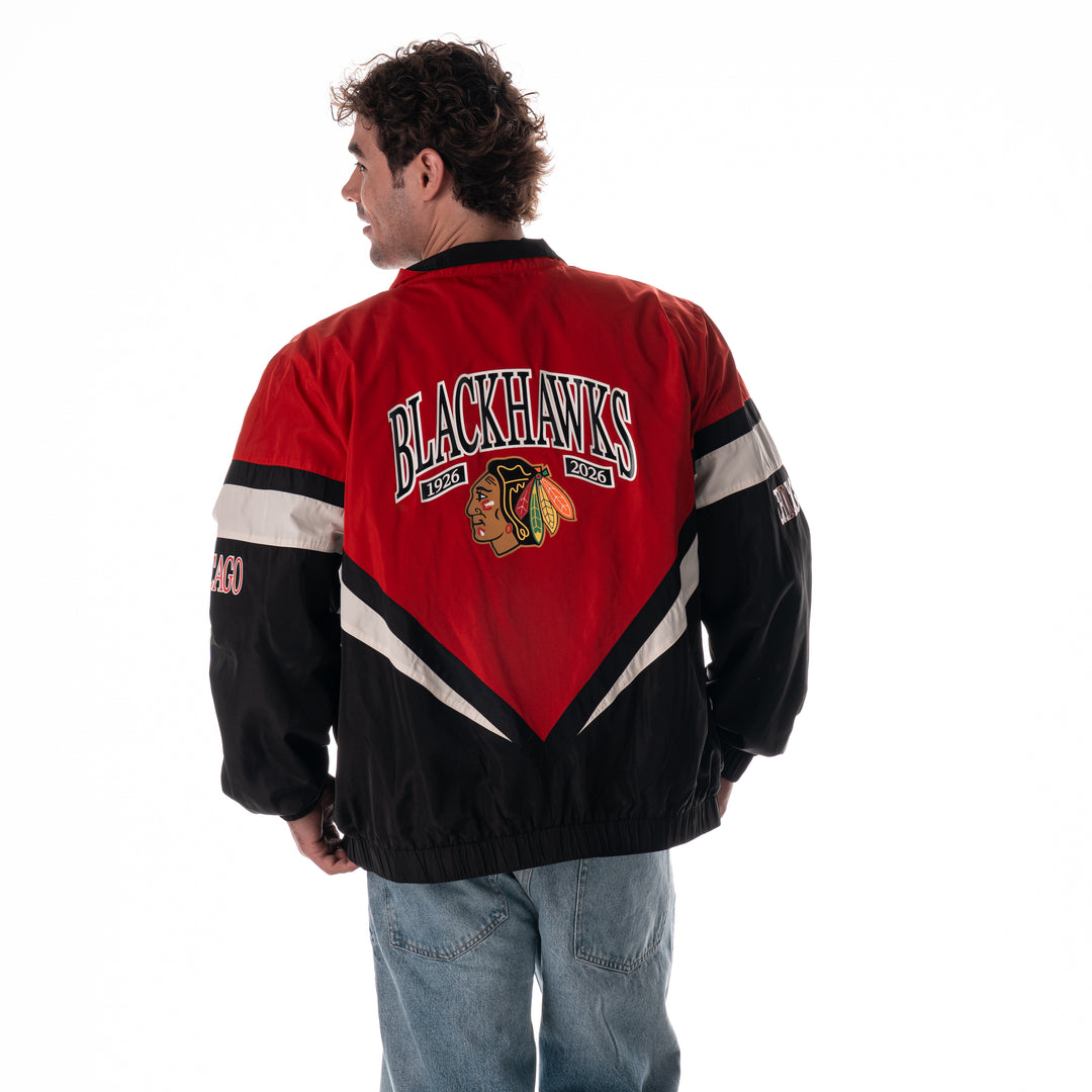 Wild Collective Chicago Blackhawks Centennial Track Jacket