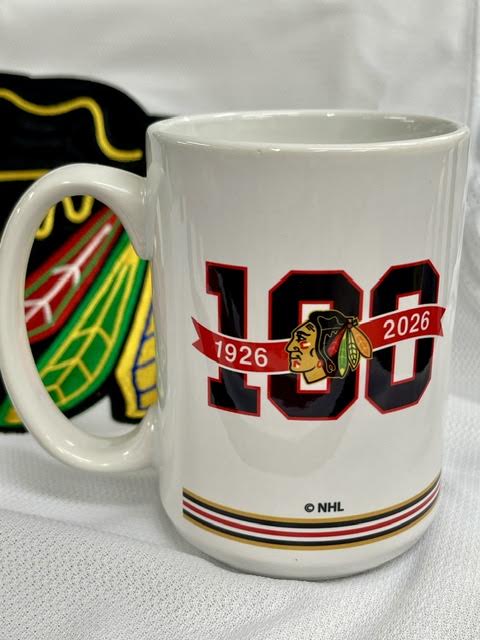 HAWKS CENTENNIAL LOGO MUG