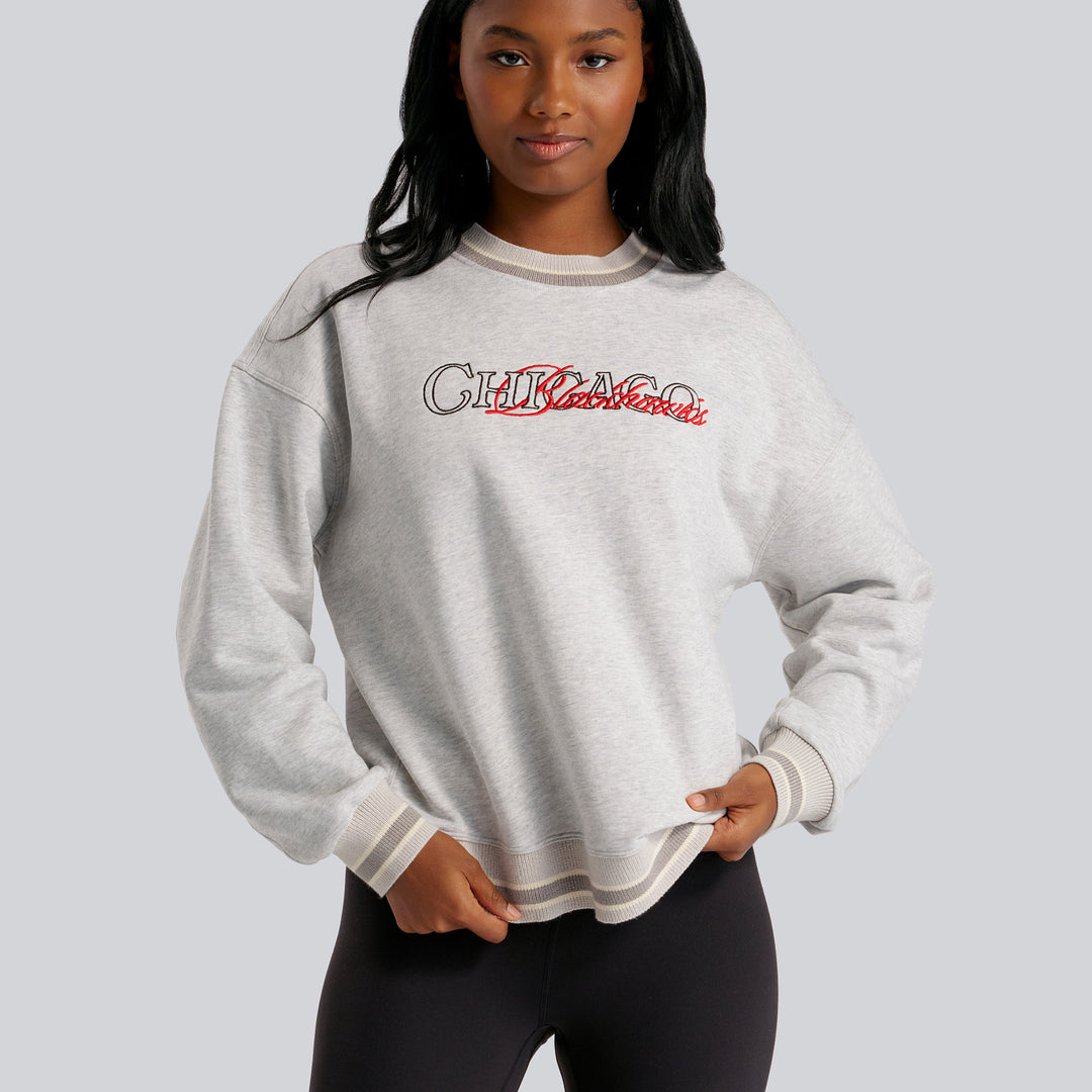 lululemon Chicago Blackhawks Perfectly Oversized Ringer Crew