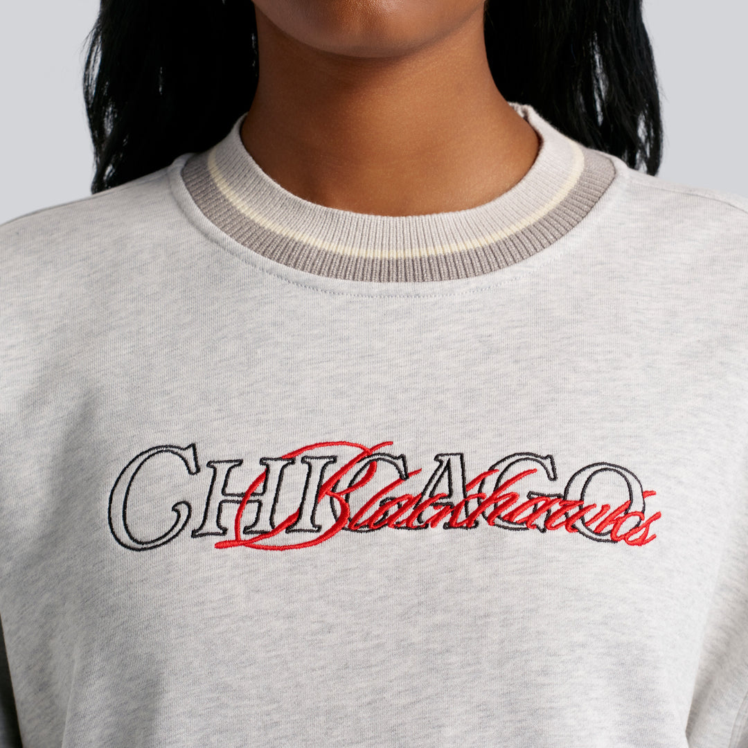 lululemon Chicago Blackhawks Perfectly Oversized Ringer Crew