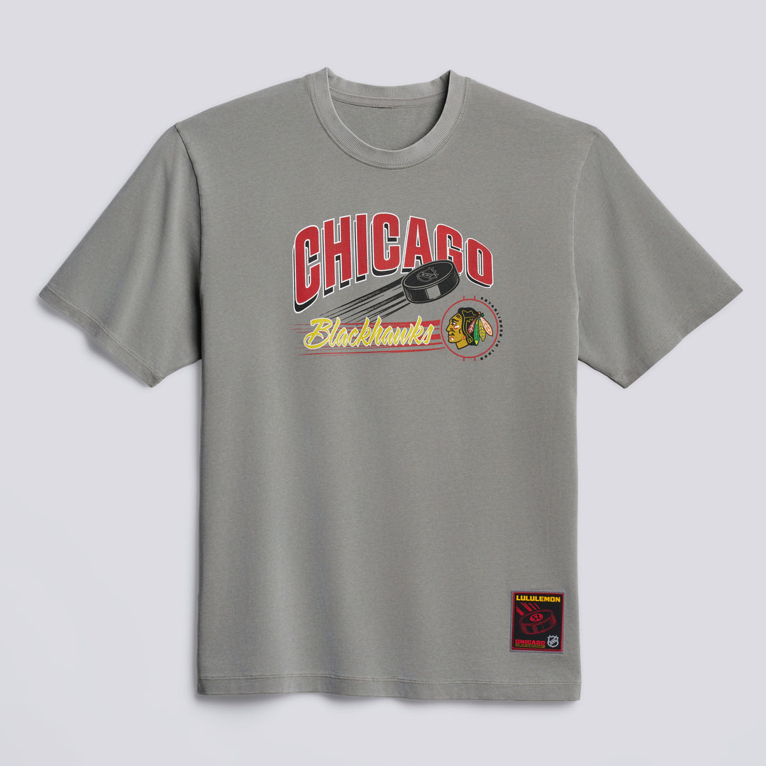 lululemon Chicago Blackhawks Grey Heavyweight Tee