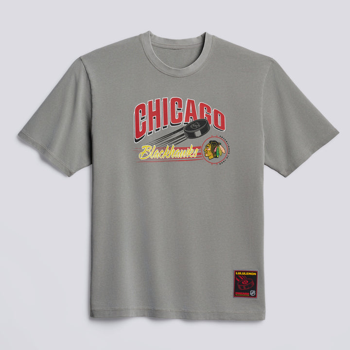 lululemon Chicago Blackhawks Grey Heavyweight Tee