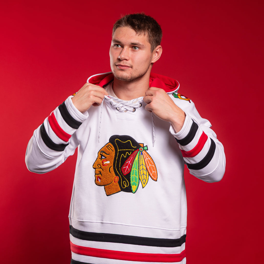 Blackhawks Originals White Hockey Hoodie