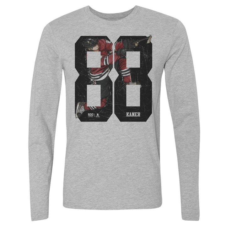 Chicago Blackhawks Patrick Kane Sketch 88 Long Sleeve Tee
