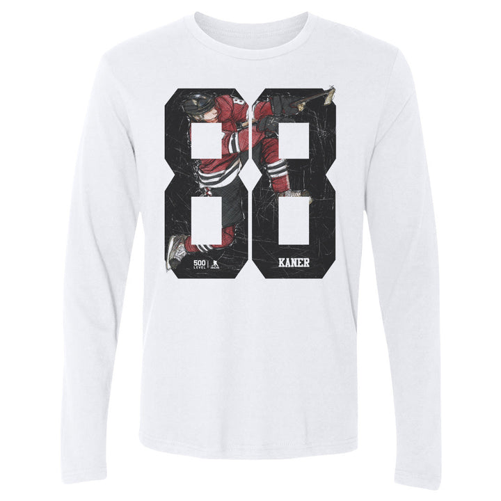 Chicago Blackhawks Patrick Kane Sketch 88 Long Sleeve Tee