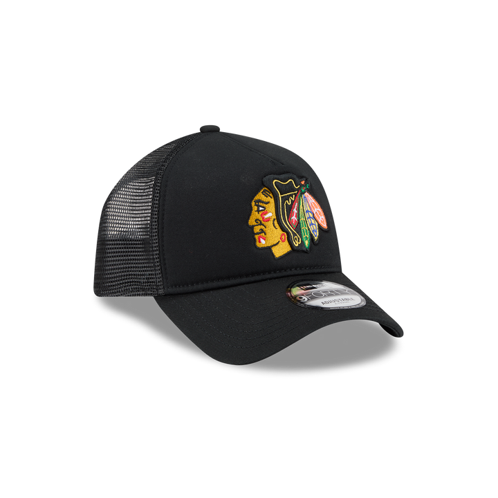 New Era Chicago Blackhawks 9FORTY A-Frame Trucker Snapback