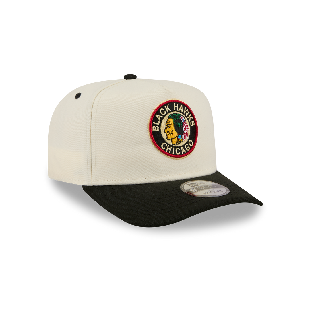 New Era Chicago Blackhawks 9FIFTY A-Frame Vintage Cream Snapback