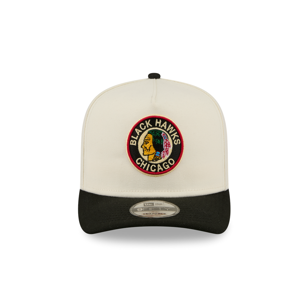 New Era Chicago Blackhawks 9FIFTY A-Frame Vintage Cream Snapback