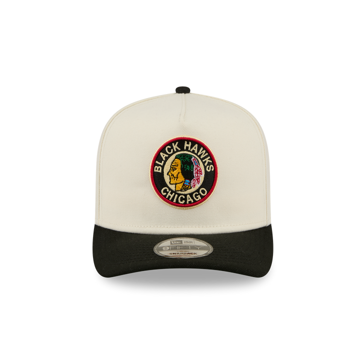New Era Chicago Blackhawks 9FIFTY A-Frame Vintage Cream Snapback