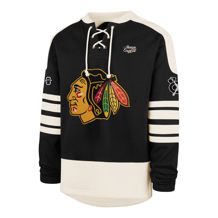 '47 Chicago Blackhawks Centennial Sweep Check Eternal Lacer Crewneck