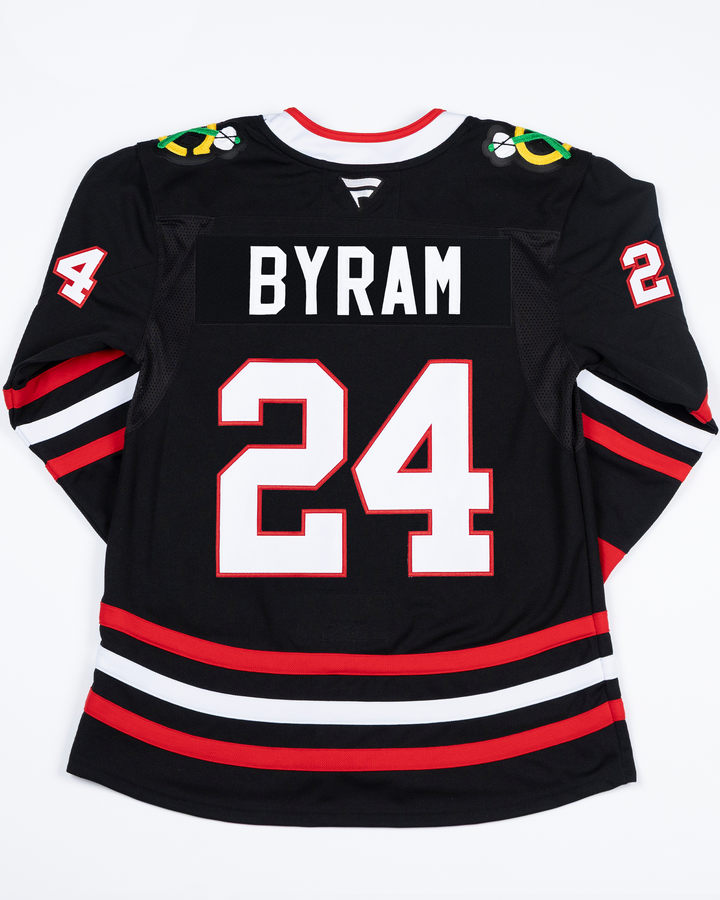 Fanatics Chicago Blackhawks Bowen Byram Premium Alternate Pressed Jersey