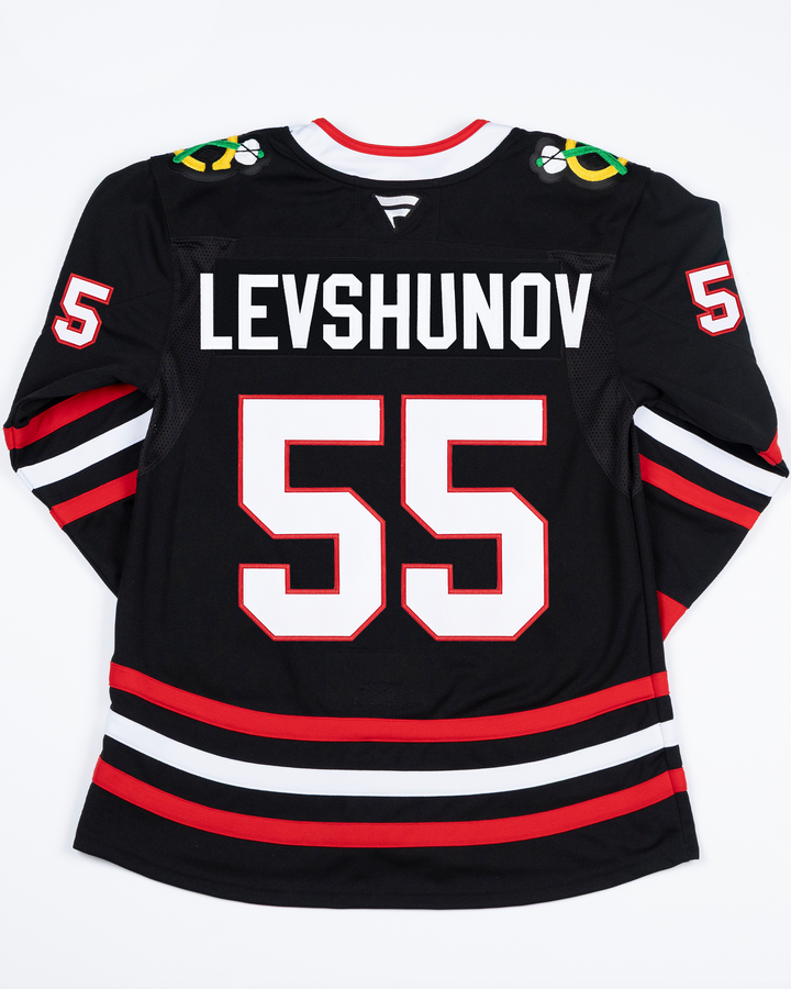 Fanatics Chicago Blackhawks Artyom Levshunov Premium Alternate Pressed Jersey