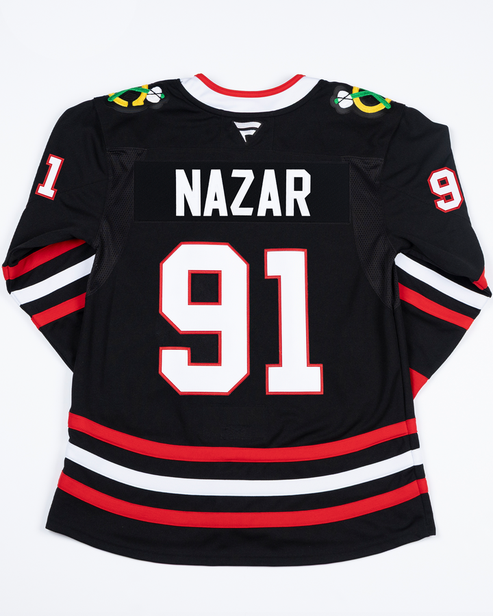 Fanatics Chicago Blackhawks Frank Nazar Premium Alternate Pressed Jersey