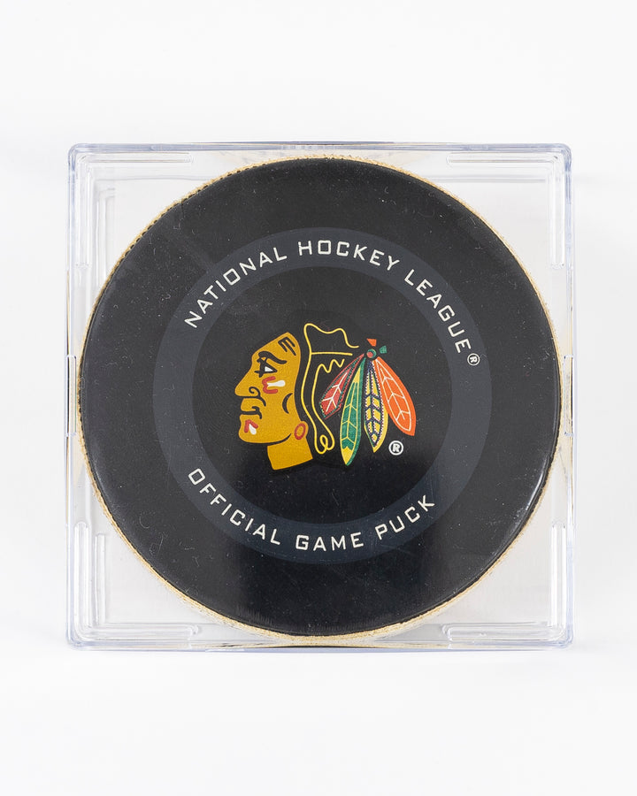 Connor Murphy Game-Used Goal Puck 11/19/19 13355