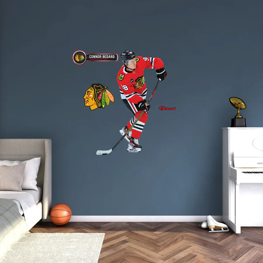 Chicago Blackhawks Conner Bedard Slapshot Fathead Decal