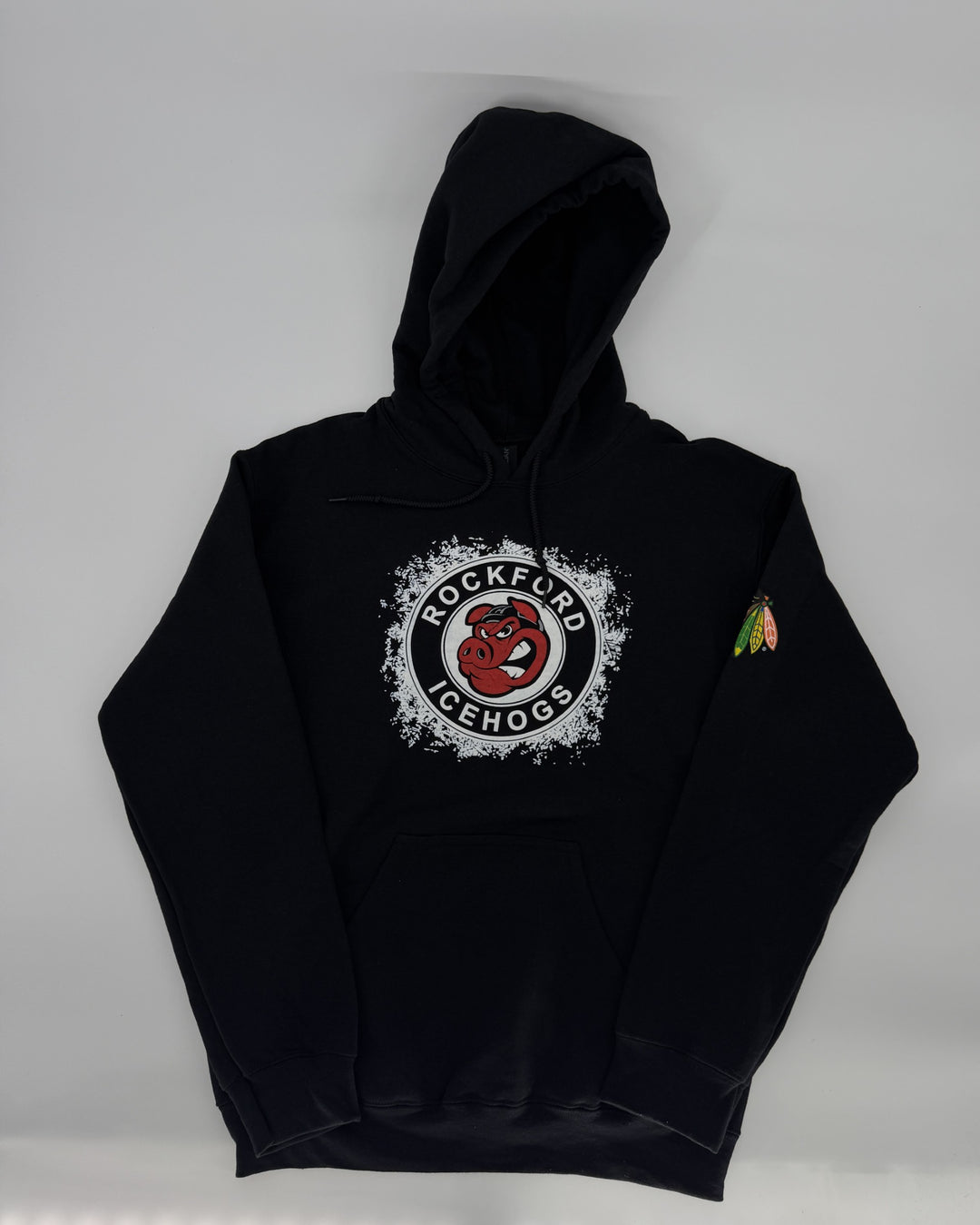 Rockford IceHogs Black Frosty Logo Hoodie