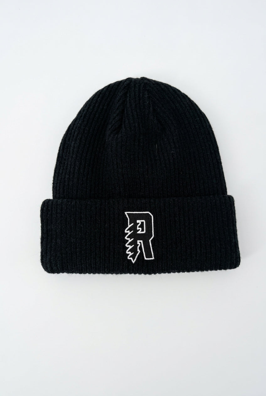 Rockford IceHogs Black Screw City "R" Knit Hat