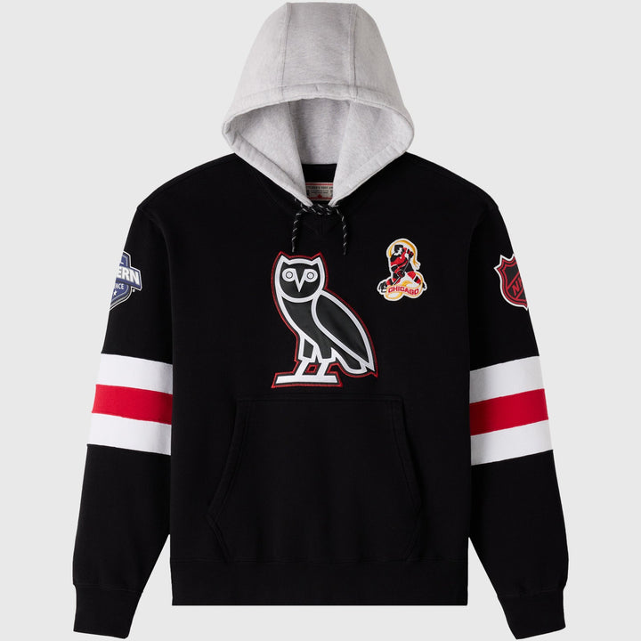 OVO x NHL Chicago Blackhawks Hoodie - Black