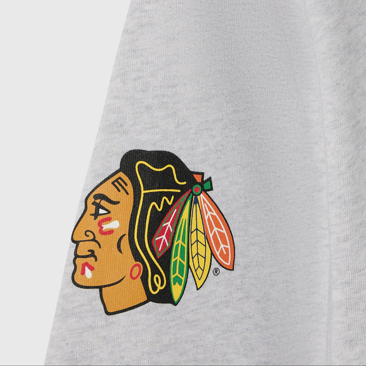 OVO x NHL Chicago Blackhawks Crewneck - Ash Heather