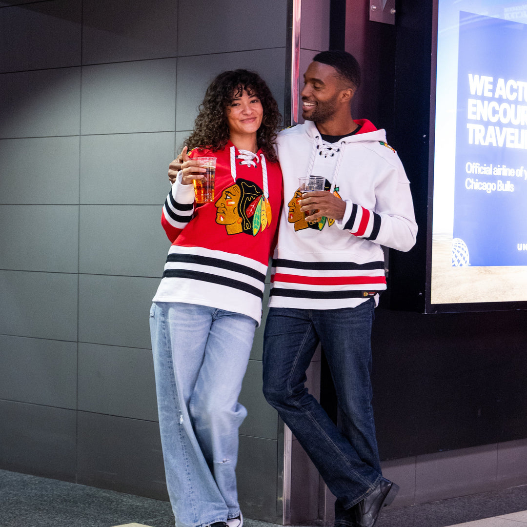 Blackhawks Originals Red Hockey Hoodie