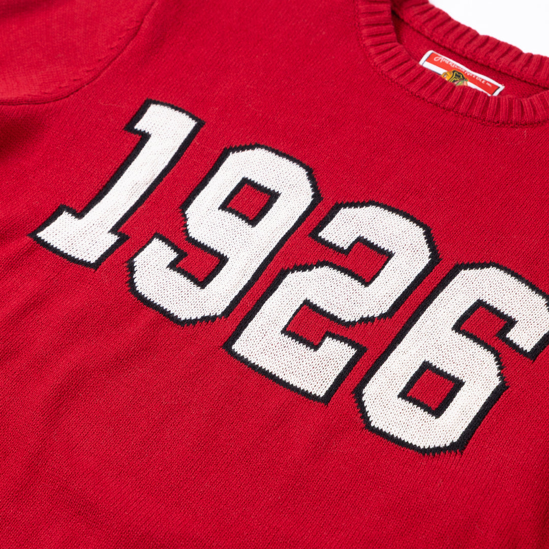 American Needle Chicago Blackhawks Centennial 1926 Knit Sweater