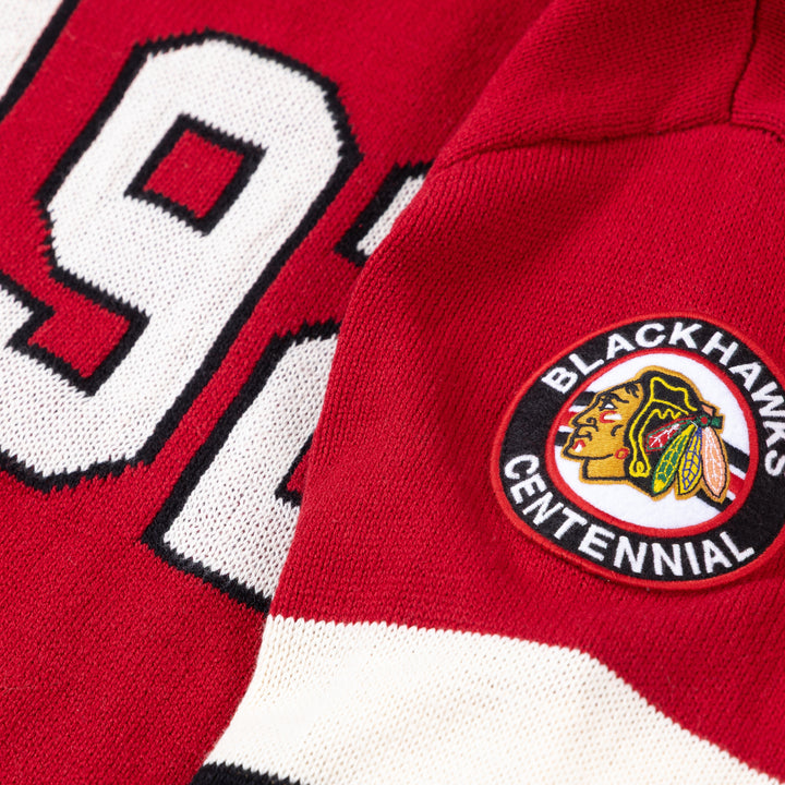 American Needle Chicago Blackhawks Centennial 1926 Knit Sweater