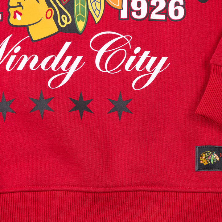Blackhawks Originals Windy City Graphic Crewneck