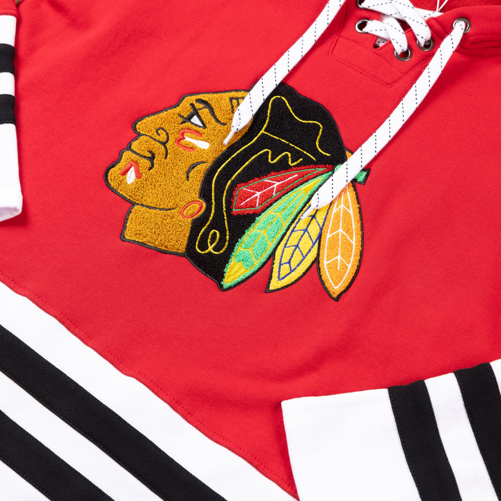 Blackhawks Originals Red Hockey Hoodie