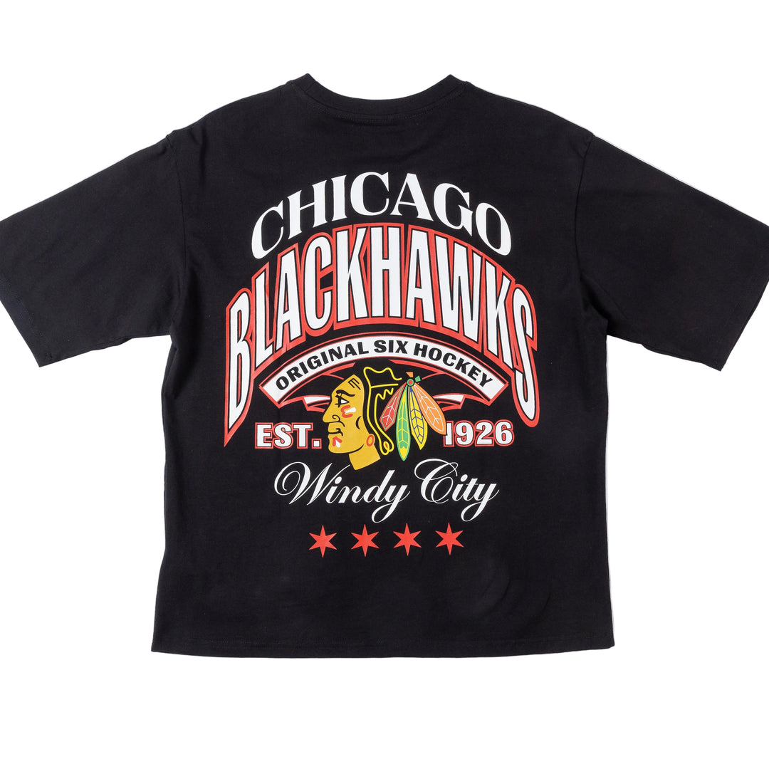 Blackhawks Originals Windy City Oversized Graphic Tee
