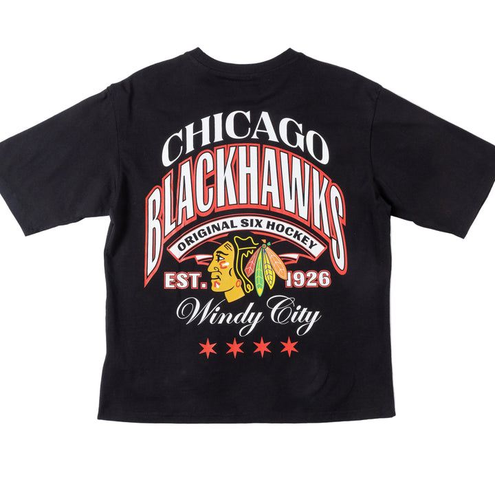 Blackhawks Originals Windy City Oversized Graphic Tee
