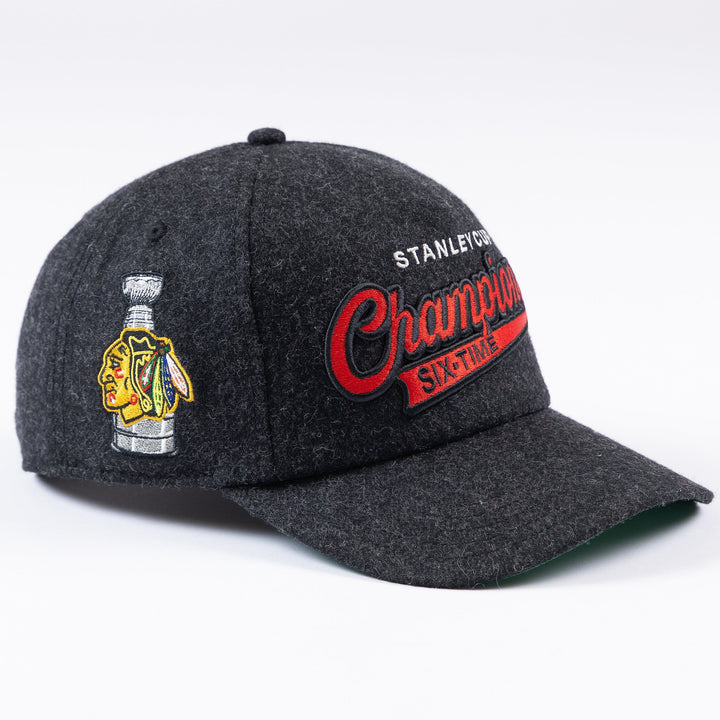 American Needle Chicago Blackhawks 6X Stanley Cup Champions Archive Roscoe Hat