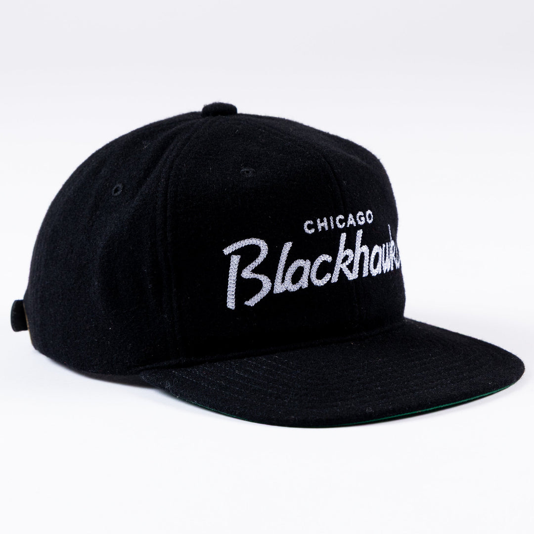 Mitchell &amp; Ness Chicago Blackhawks Vintage Fit Script Adjustable Hat