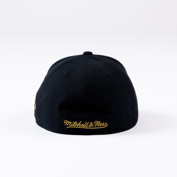 Mitchell & Ness Chicago Blackhawks Centennial Black & Gold Fitted Hat
