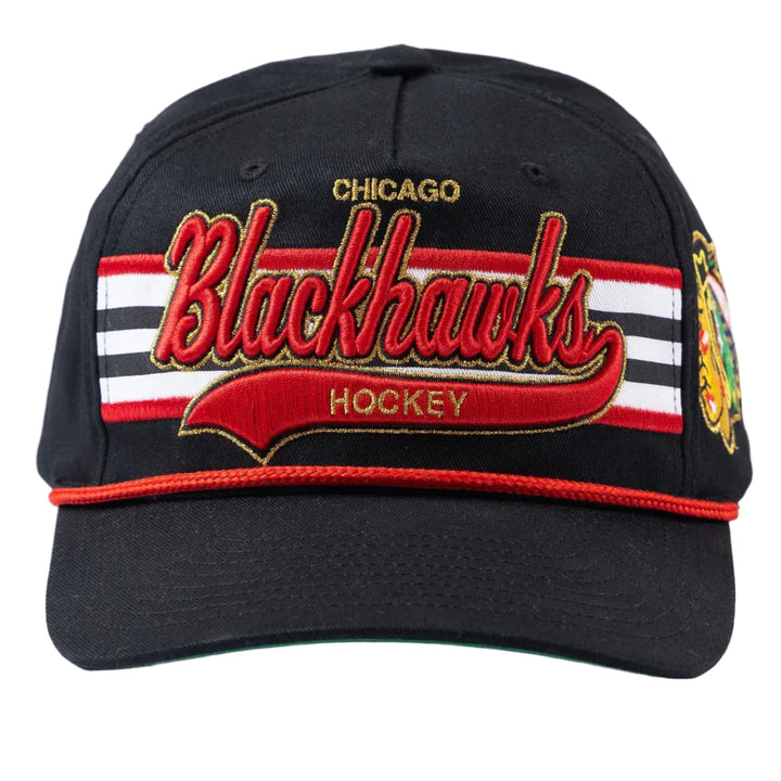 Mitchell &amp; Ness Chicago Blackhawks Jersey Stripe Tail Sweep Snapback