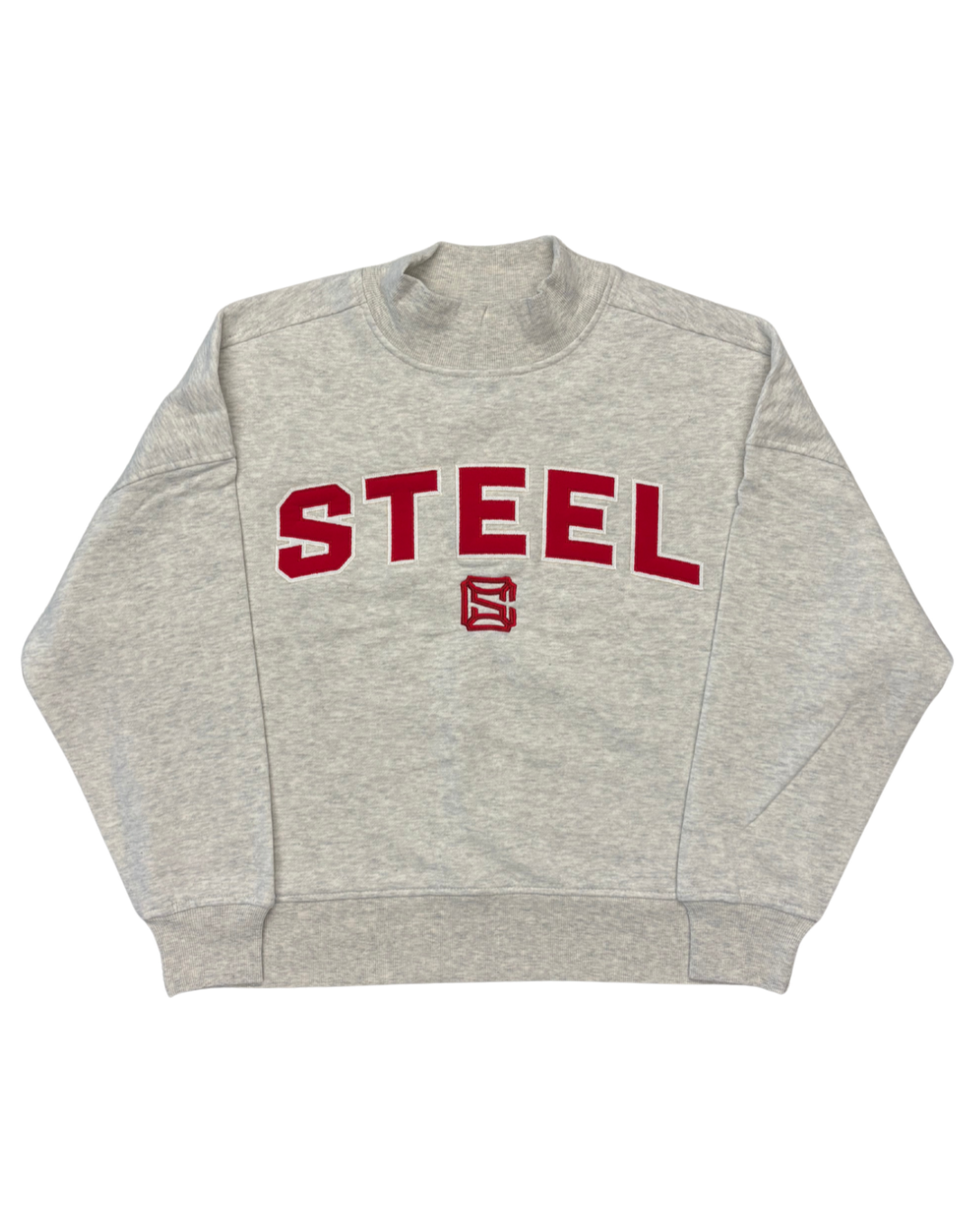 Chicago Steel Ladies Mock Neck Crew