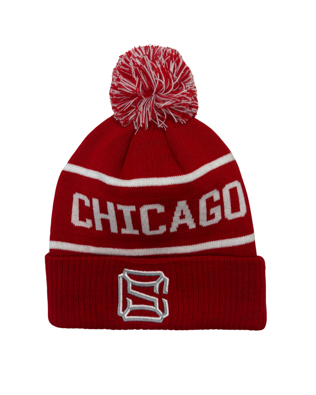 Chicago Steel Legacy Red Knit Beanie
