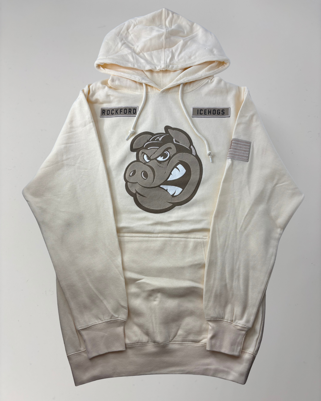 Rockford IceHogs Neutral Bone Hoodie
