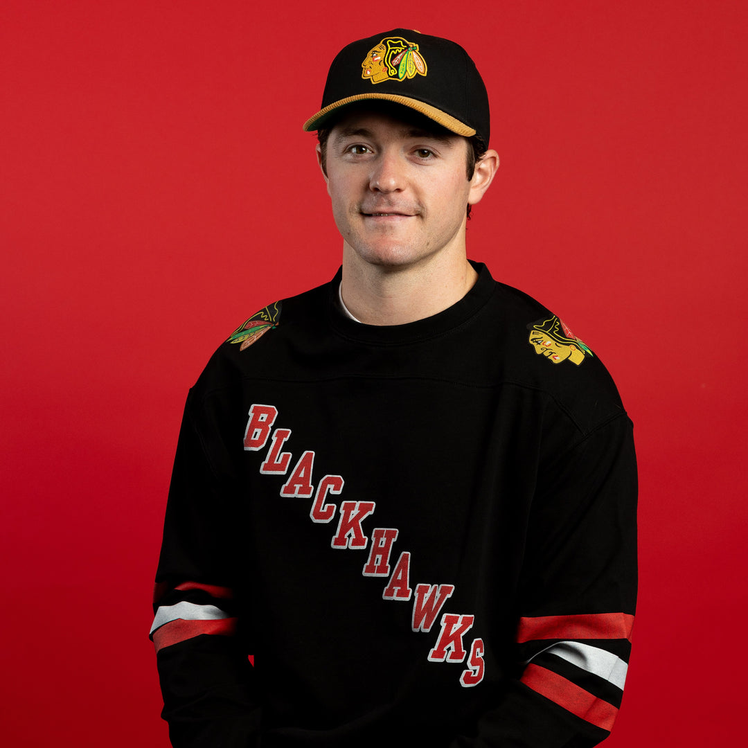 American Needle Chicago Blackhawks Centennial Heavyweight Long Sleeve Jersey