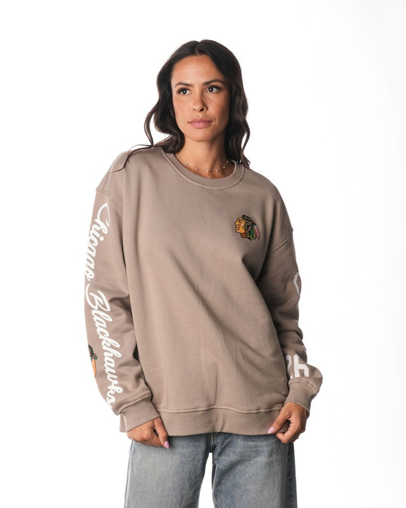 Wild Collective Chicago Blackhawks Crewneck Fleece