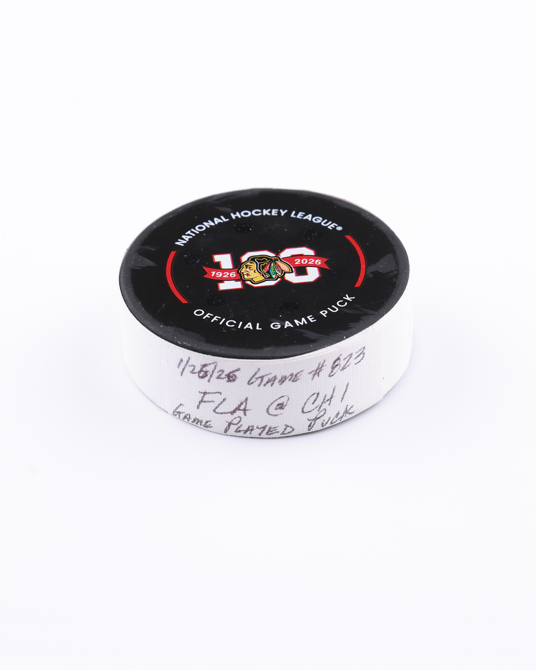 Game-Used Puck 1/25/26 24865
