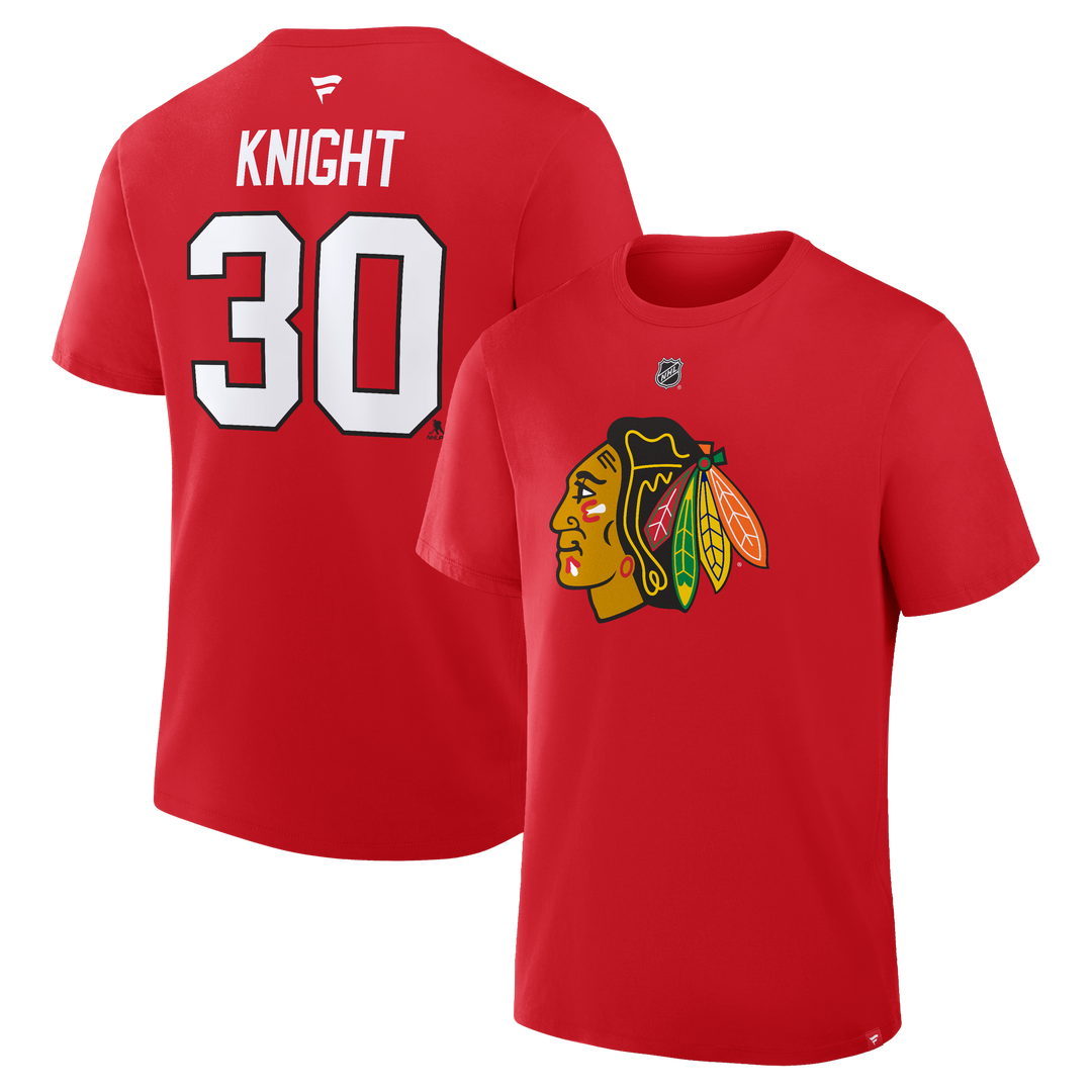 Fanatics Spencer Knight Chicago Blackhawks Player Tee