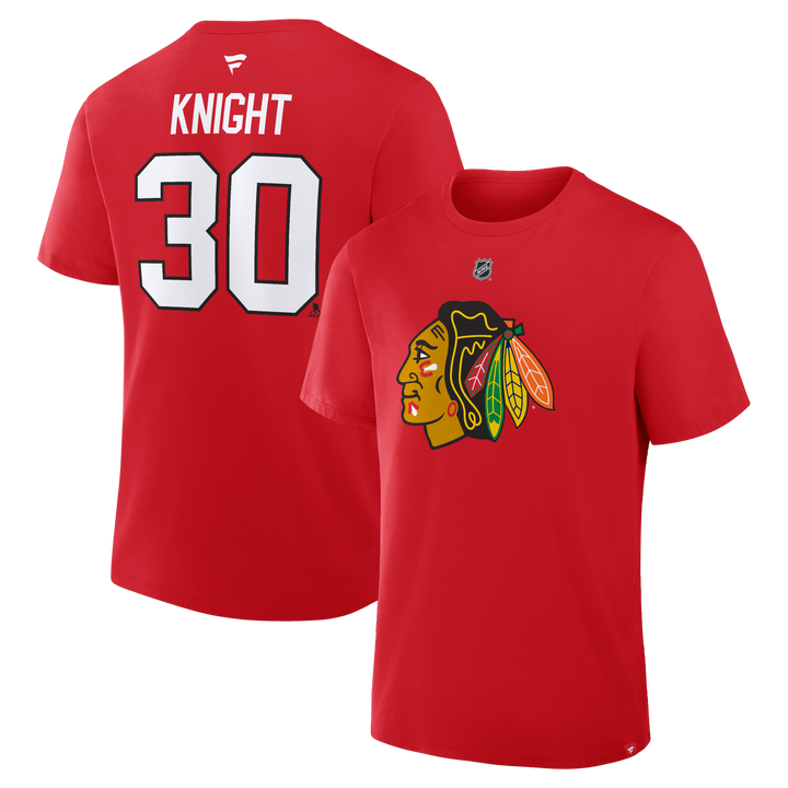 Fanatics Spencer Knight Chicago Blackhawks Player Tee