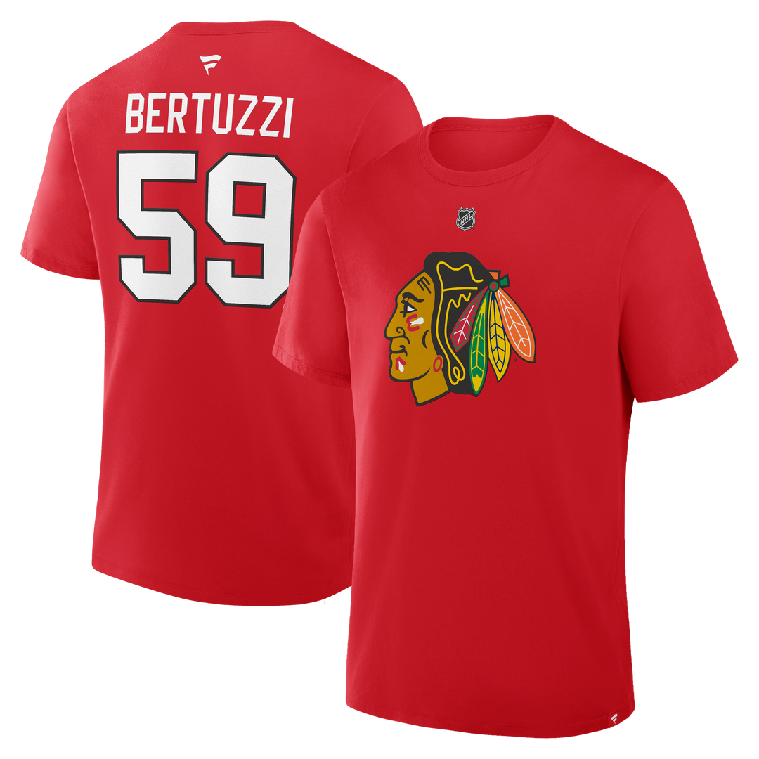 Fanatics Tyler Bertuzzi Chicago Blackhawks Player Tee