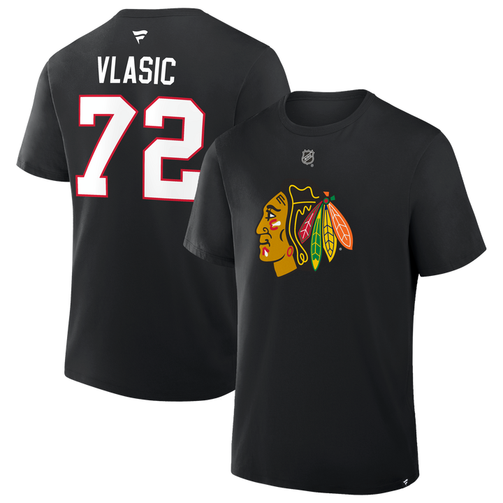Fanatics Alex Vlasic Chicago Blackhawks Player Tee